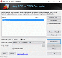 PDF to DXF Converter - 2010.11.6